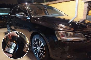 เคลือบแก้ว Volkswagen Black Paint